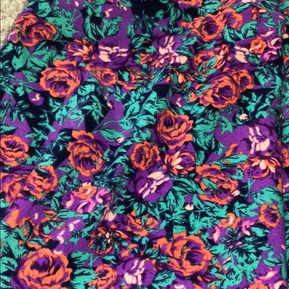LulaRoe floral OS Leggings - Picture 2 of 2